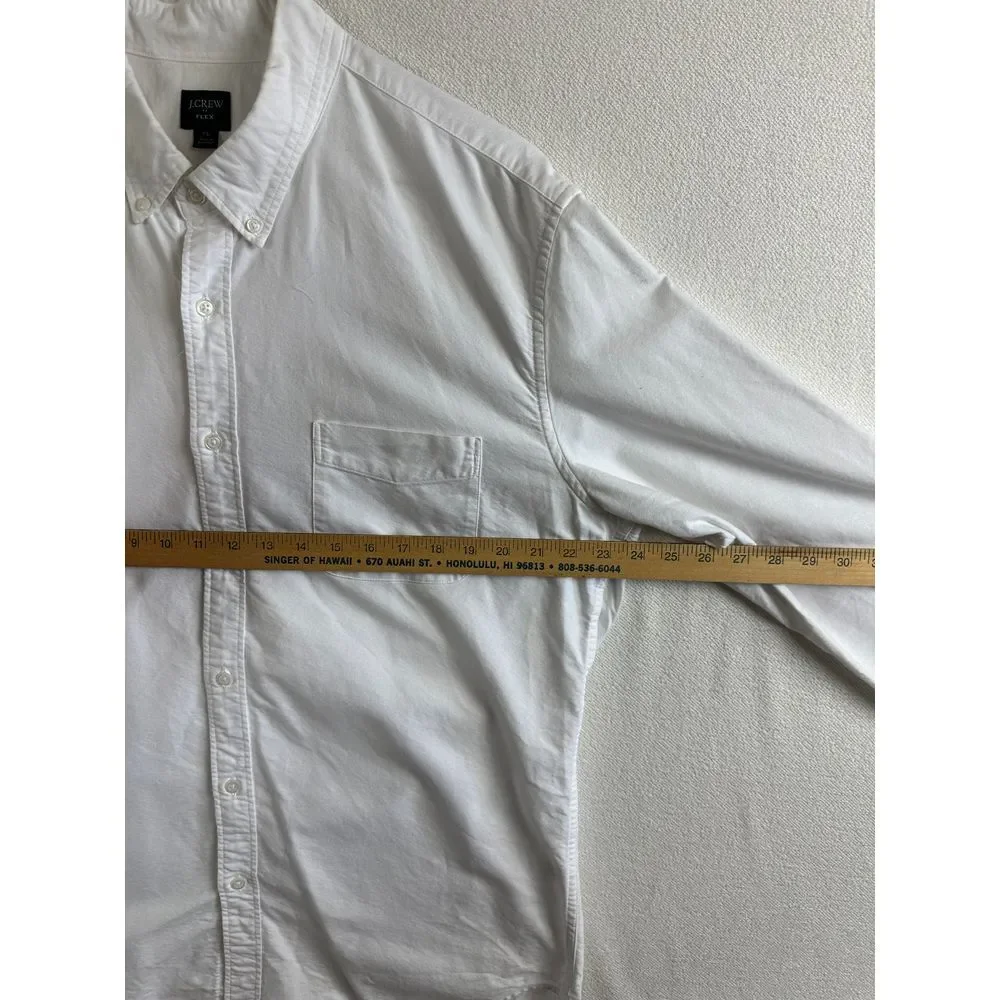 J‎ Crew Button Up Men's Extra Large Long Sleeve Flex